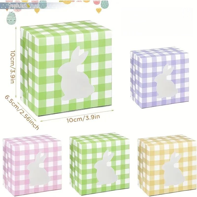 easter-treat-box-gingham-pattern-assorted-colours-1pc
