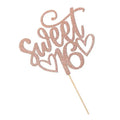 Cake Topper Sweet 16 Rose Gold Glitter