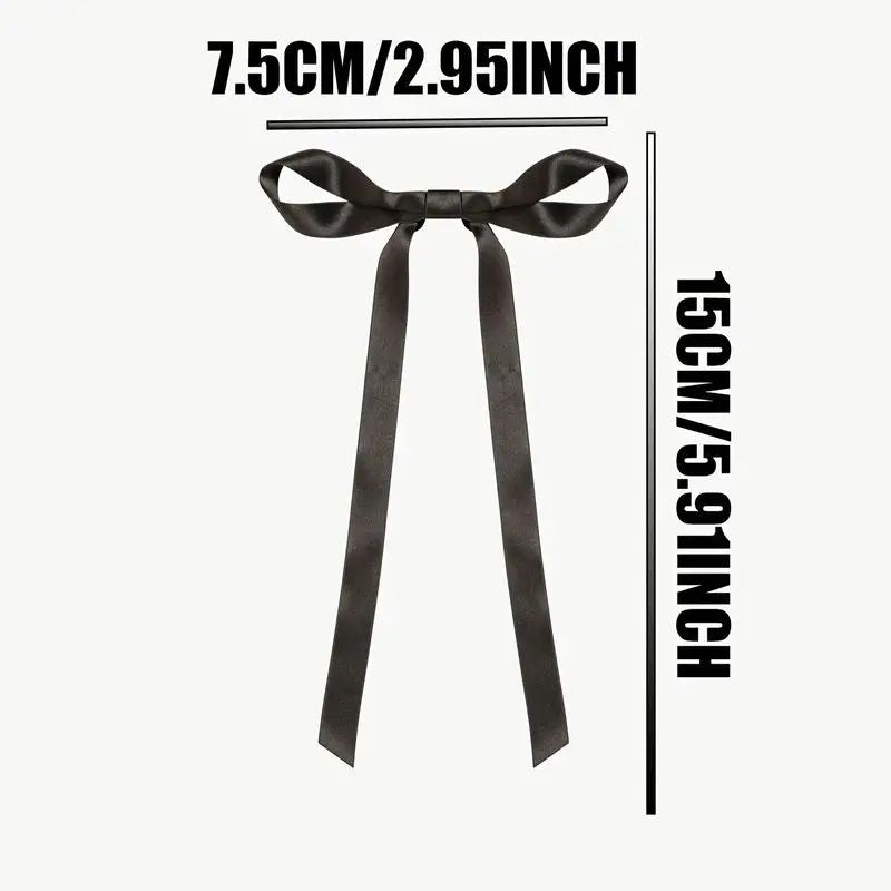 cake-topper-black-satin-bows-7-5x15cm-1pc