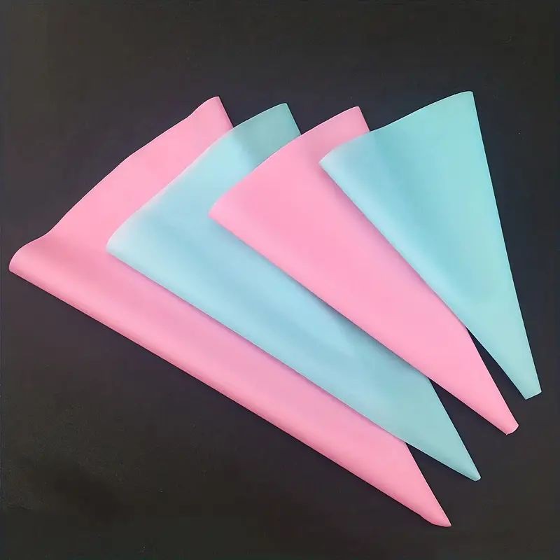 Piping Bag Set Blue & Pink 10/12/14/16inch