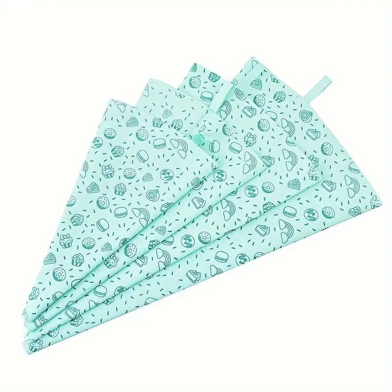 Piping Bag 4pc Set Green 10/12/14/16inch