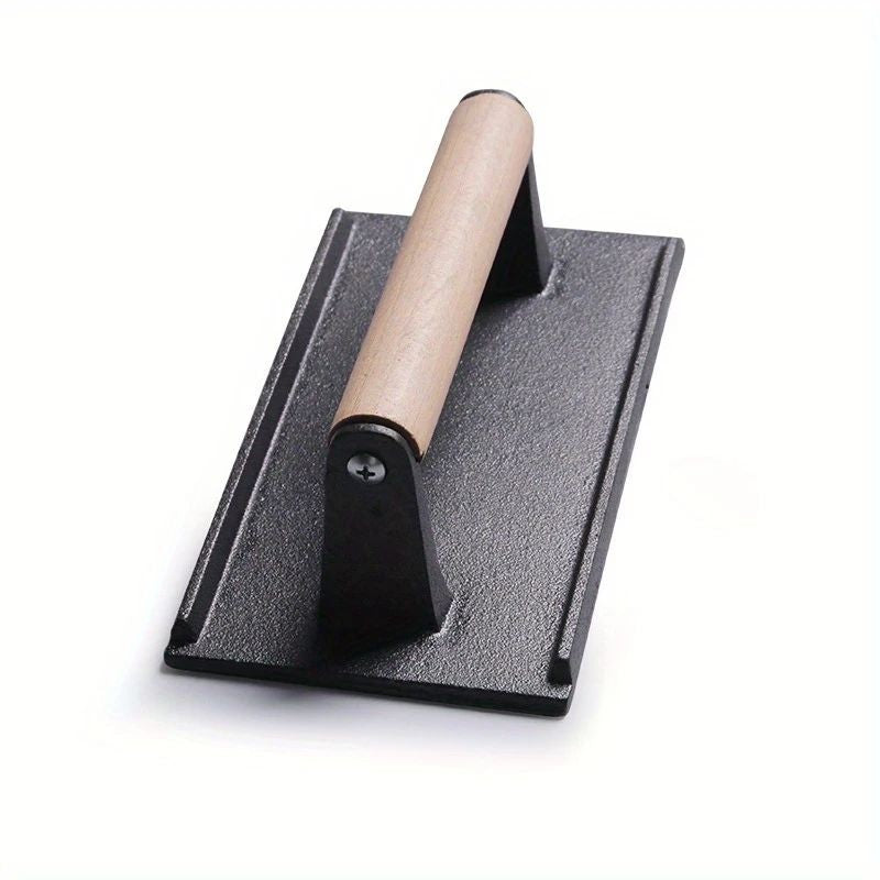 Cast Iron Rectangle Heavy Steak Weight 20.8x10.9cm