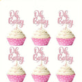 Cupcake Toppers Oh Baby 12pc Pink
