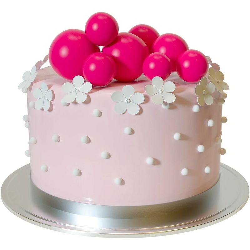 cake-topper-balls-deep-pink-20pc