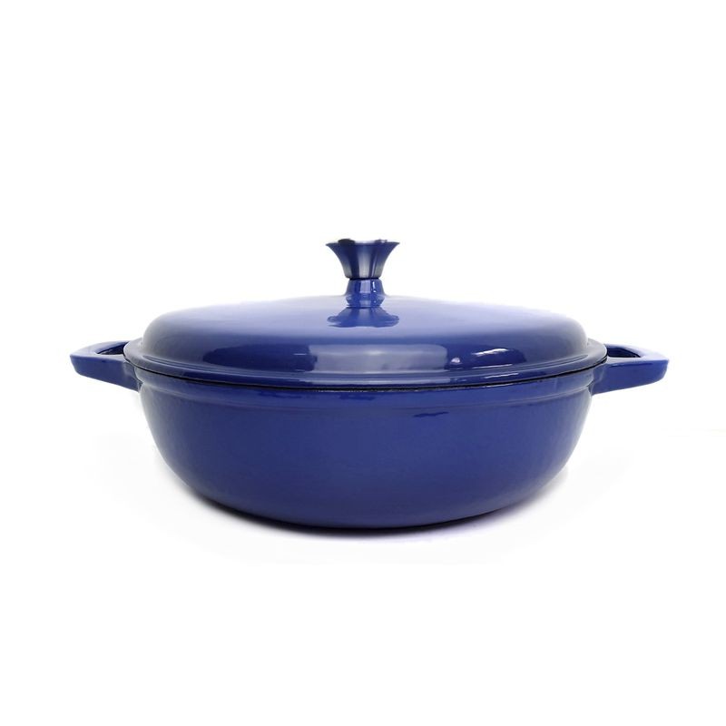 Classica 30cm Enamelled Cast Iron Braiser - Blue