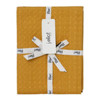 Waffle 2 Pack Tea Towels 50x70cm Mustard