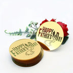 acrylic-topper-round-fathers-day-footsteps-gold-1pc