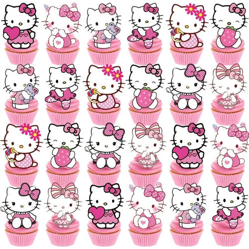 Cake & Cupcake Topper Hello Kitty 25pcs