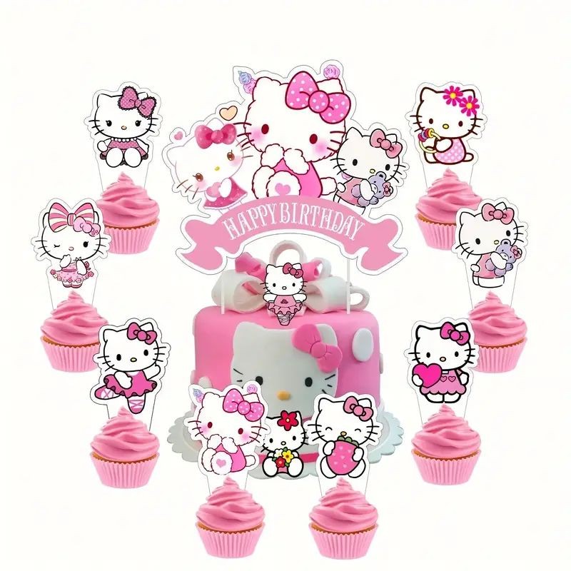 Cake & Cupcake Topper Hello Kitty 25pcs