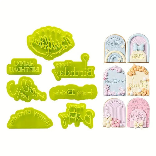 Assorted Happy Birthday Stamp Embossers 7pc