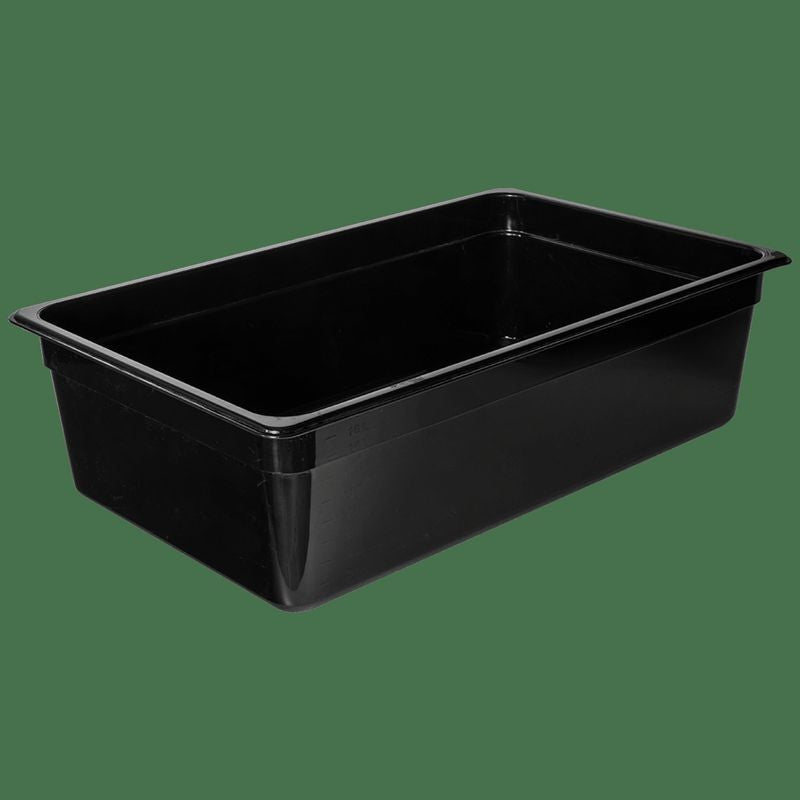 KH Classik Chef Gastronorm Food Pan Black PC 1/1 Size 150mm