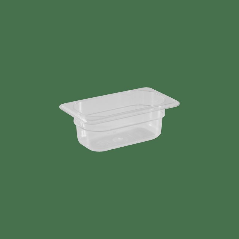 KH Classik Chef Gastronorm Food Pan Clear PC â€“ 1/9 Size 65mm
