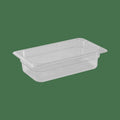KH Classik Chef Gastronorm Food Pan Clear PC â€“ 1/4 Size 65mm