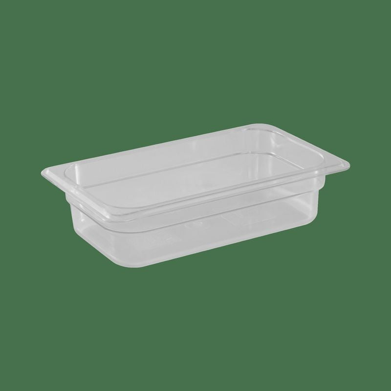 KH Classik Chef Gastronorm Food Pan Clear PC â€“ 1/4 Size 65mm