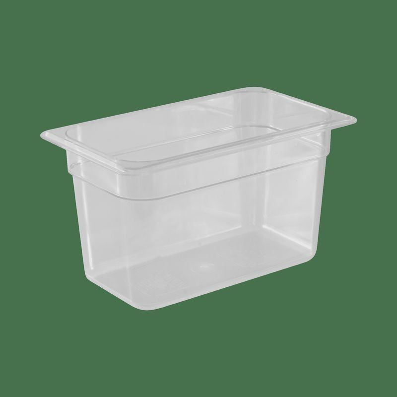 KH Classik Chef Gastronorm Food Pan Clear PC â€“ 1/4 Size 150mm