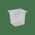 KH Classik Chef Gastronorm Food Pan Clear PC â€“ 1/6 Size 150mm