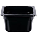 KH Classik Chef Polycarbonate Steam Pan Food Pan Black 1/6 Size 100mm