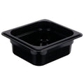 KH Classik Chef Polycarbonate Steam Pan Food Pan Black 1/6 Size 65mm
