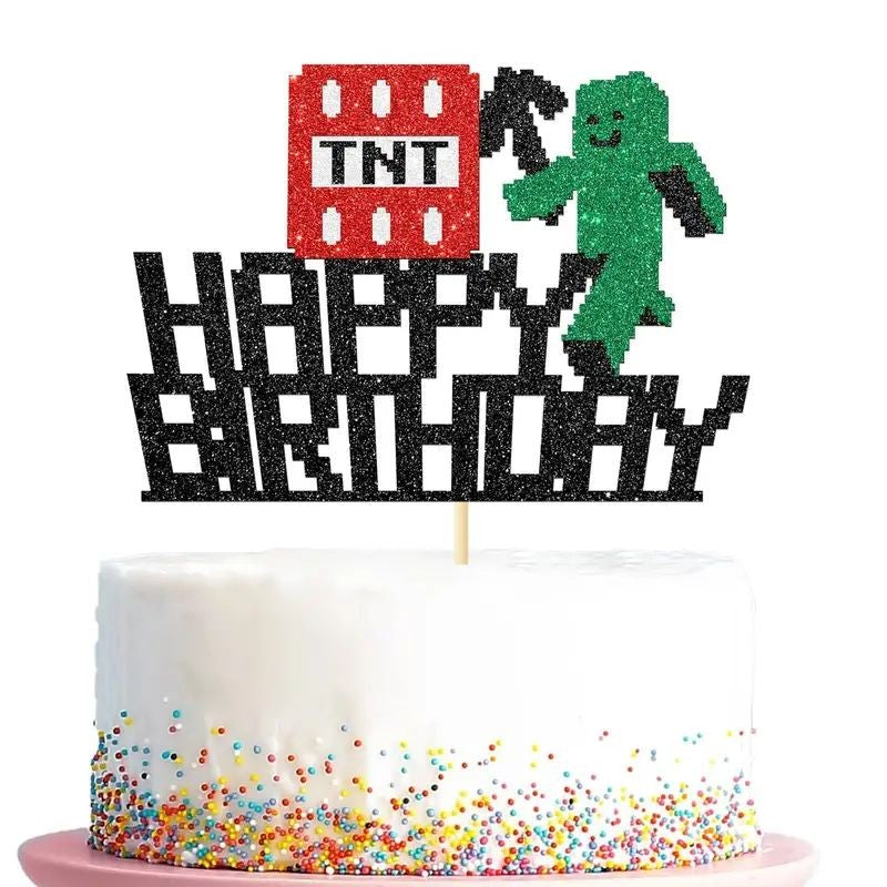 cake-topper-creeper-happy-birthday-glitter