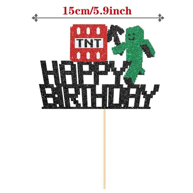 cake-topper-creeper-happy-birthday-glitter