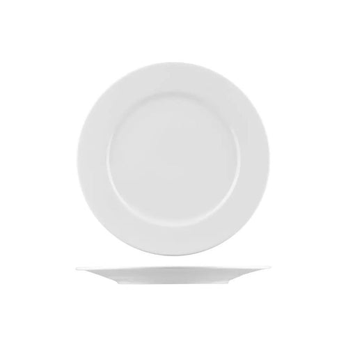 Bistro Porcelain Wide Rim Round Plate - 260mm