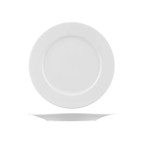 Bistro Porcelain Wide Rim Round Plate - 280mm