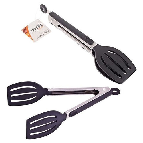 appetito-spatula-tongs-23cm-black