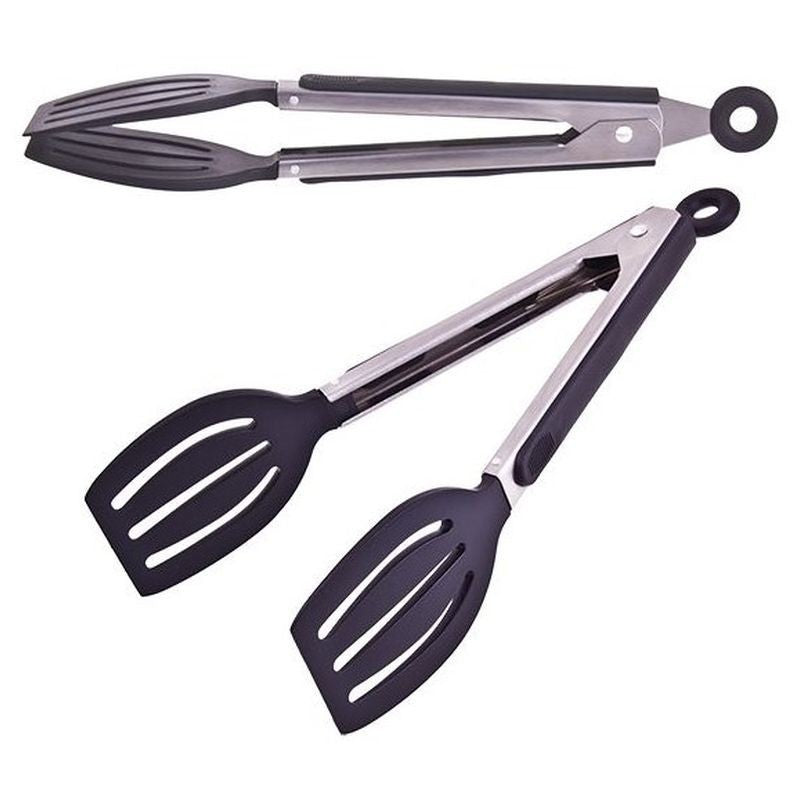 appetito-spatula-tongs-23cm-black
