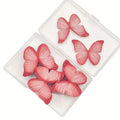 Edible Wafer Butterflies Red 48pc