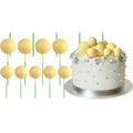 Cake Topper Ball Set Small Yellow 20pcs