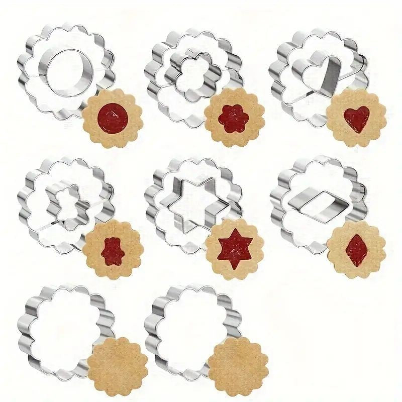 Stained Glass Window Cookie Cutter Set â€“ 8 Piece