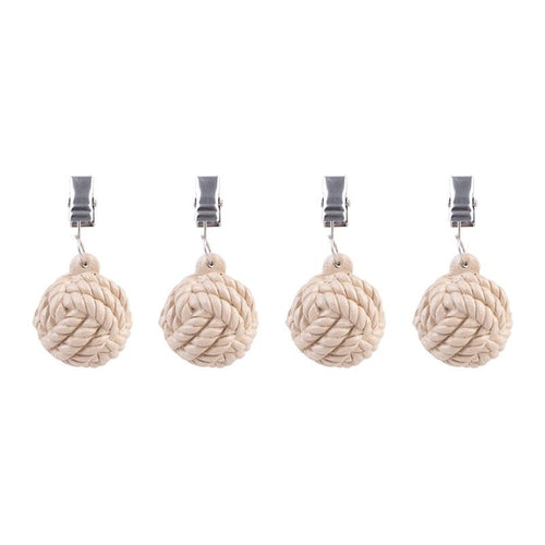 Alfresco Lane Tablecloth Weights - Rope Balls - Set of 4
