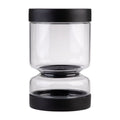 Appetito Borosilicate Glass Pickle Jar - Black 1.1L