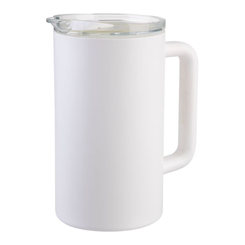Oasis Insulated Ceramic Lined Triple Wall Water Pitcher - White 1.5L
