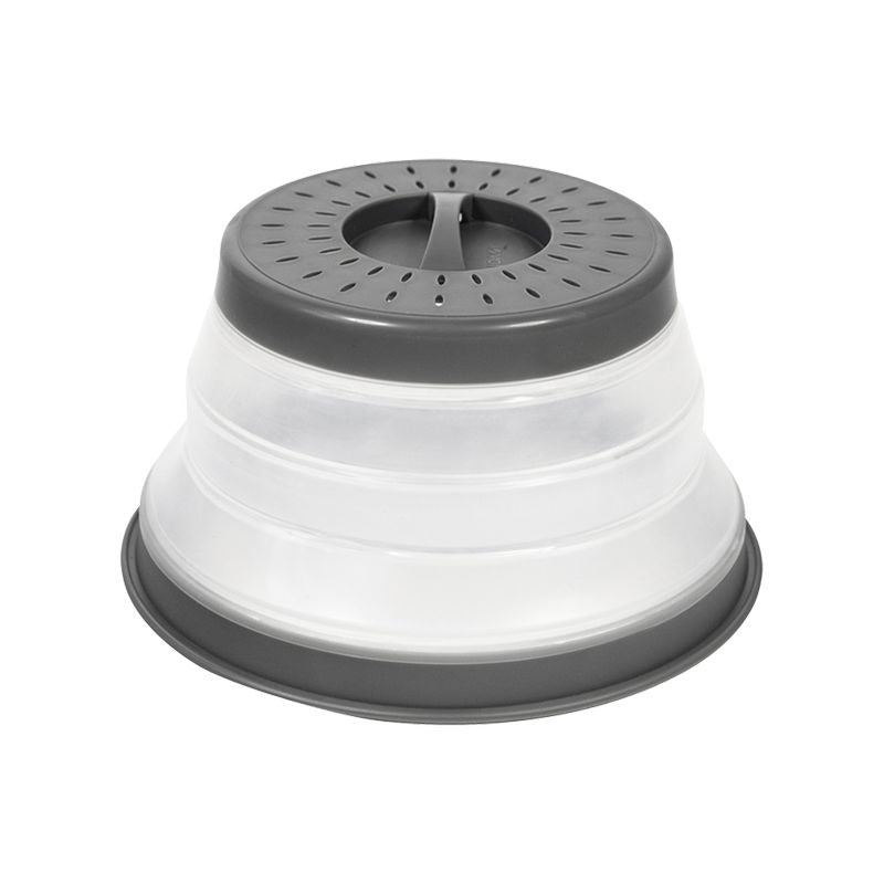 Tovolo Collapsible Microwave Food Cover - Charcoal - 21.5cm