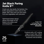 Furi Jet Black Knife Set -  Cooks & Pairing Knives - 2 Piece