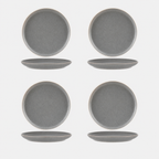 Tablekraft Urban Grey Round Coupe Plate 268mm - 4 PACK