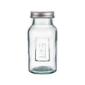Eco Recycled Rustico Clear Storage Jar - 250ml