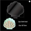 Seashell Acrylic Ganache Board - 2 piece set - 15cm