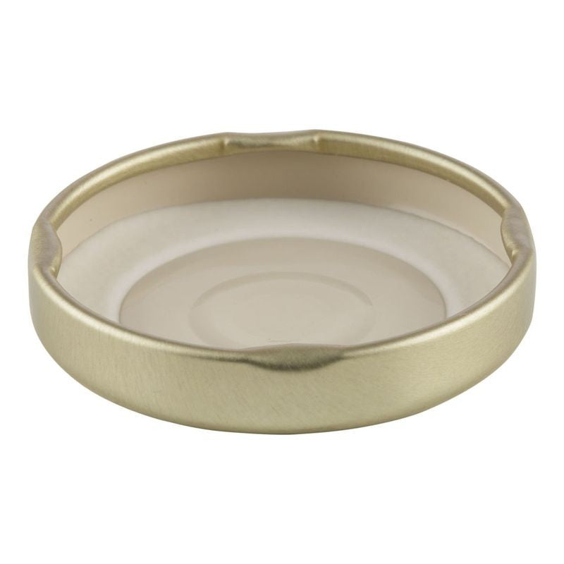 Plasdene Metal Button Twist Cap - Gold 53mm