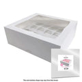 Cake Craft Window Cupcake Box - 12 hole