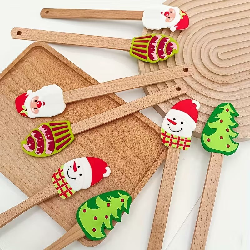 Christmas Silicone Spatula Santa Head