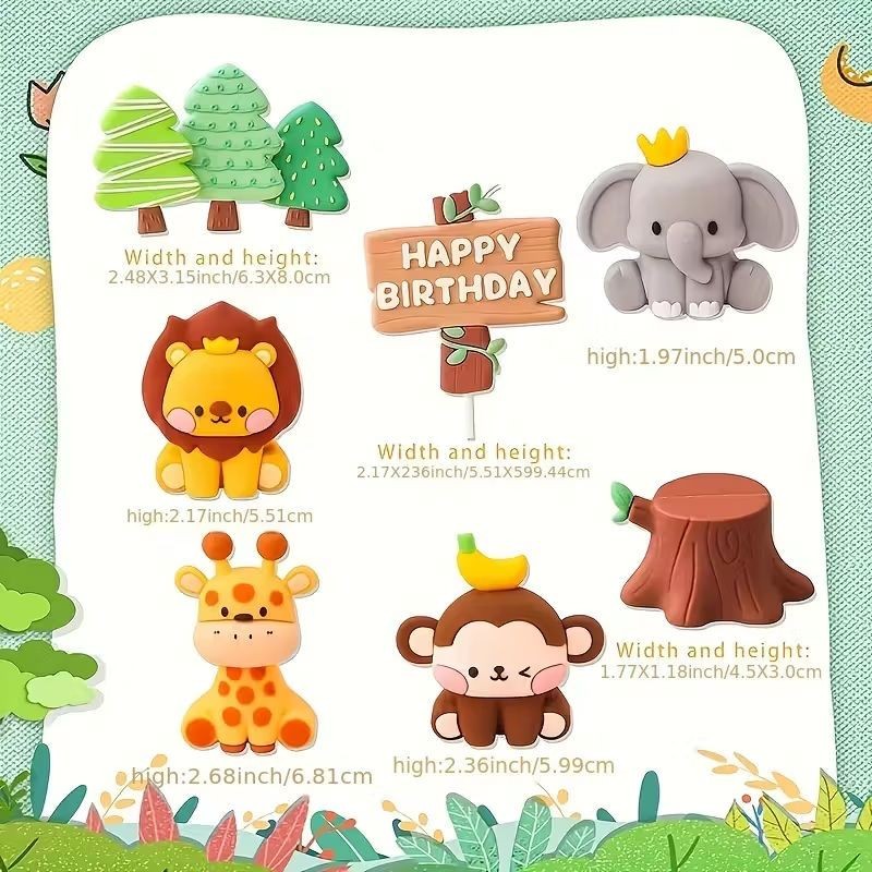 cake-topper-cute-trees-and-sign-5pc