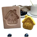 Wooden Cookie Mould Gingerbread House