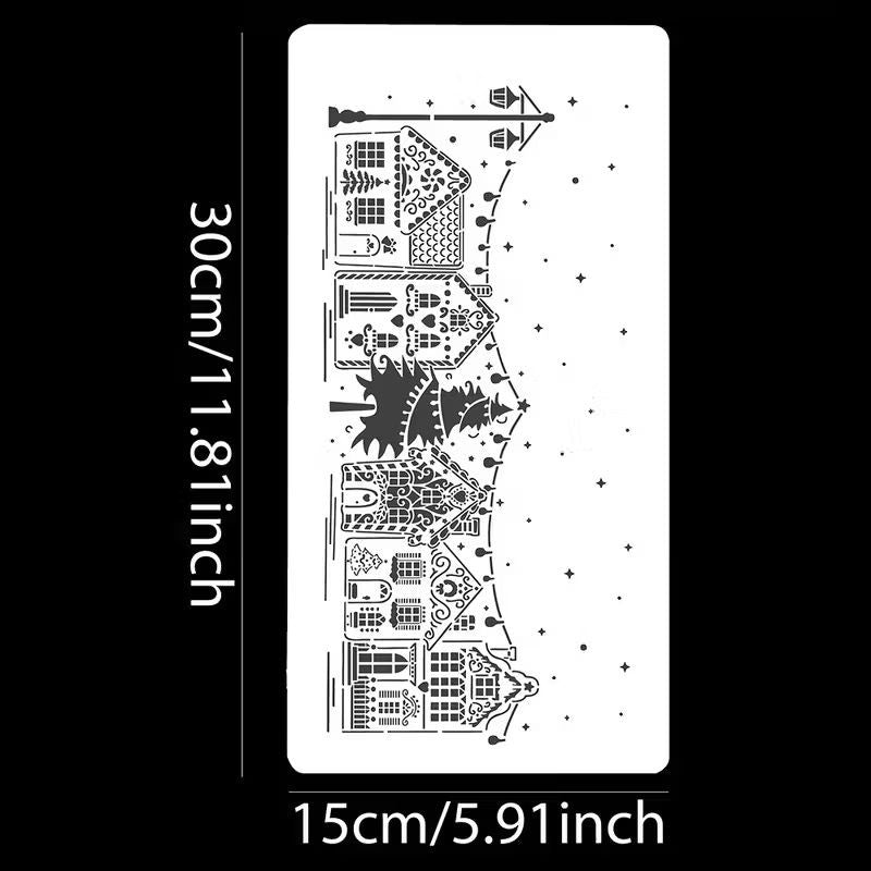 christmas-village-house-street-cake-stencil