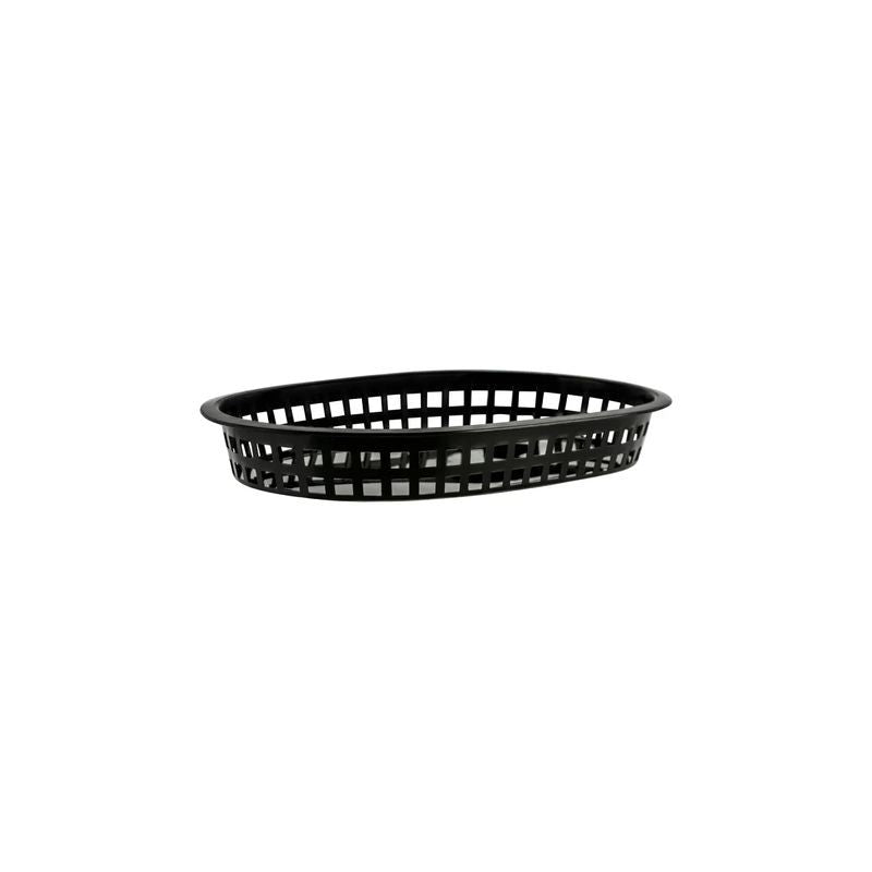 Coney Island Rectangular Serving Basket - Black 270x180x40mm