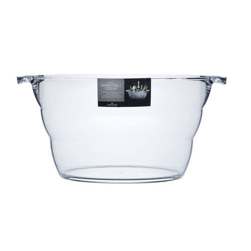 BarCraft Acrylic Large Oval Drinks Pail / Cooler - 28 X 23cm