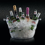 BarCraft Acrylic Large Oval Drinks Pail / Cooler - 28 X 23cm