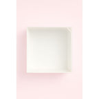 White Dessert Box with Clear Lid 11 x 12 x 5cm 5 pack