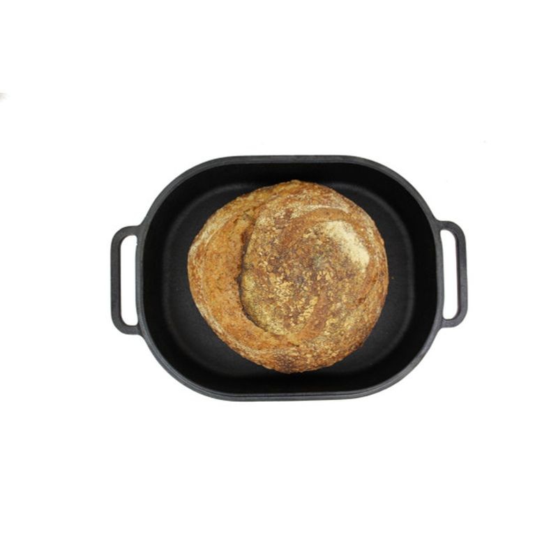 Brunswick Bakers Pre-seasoned Cast Iron Bread Baking Pan 39x26cm